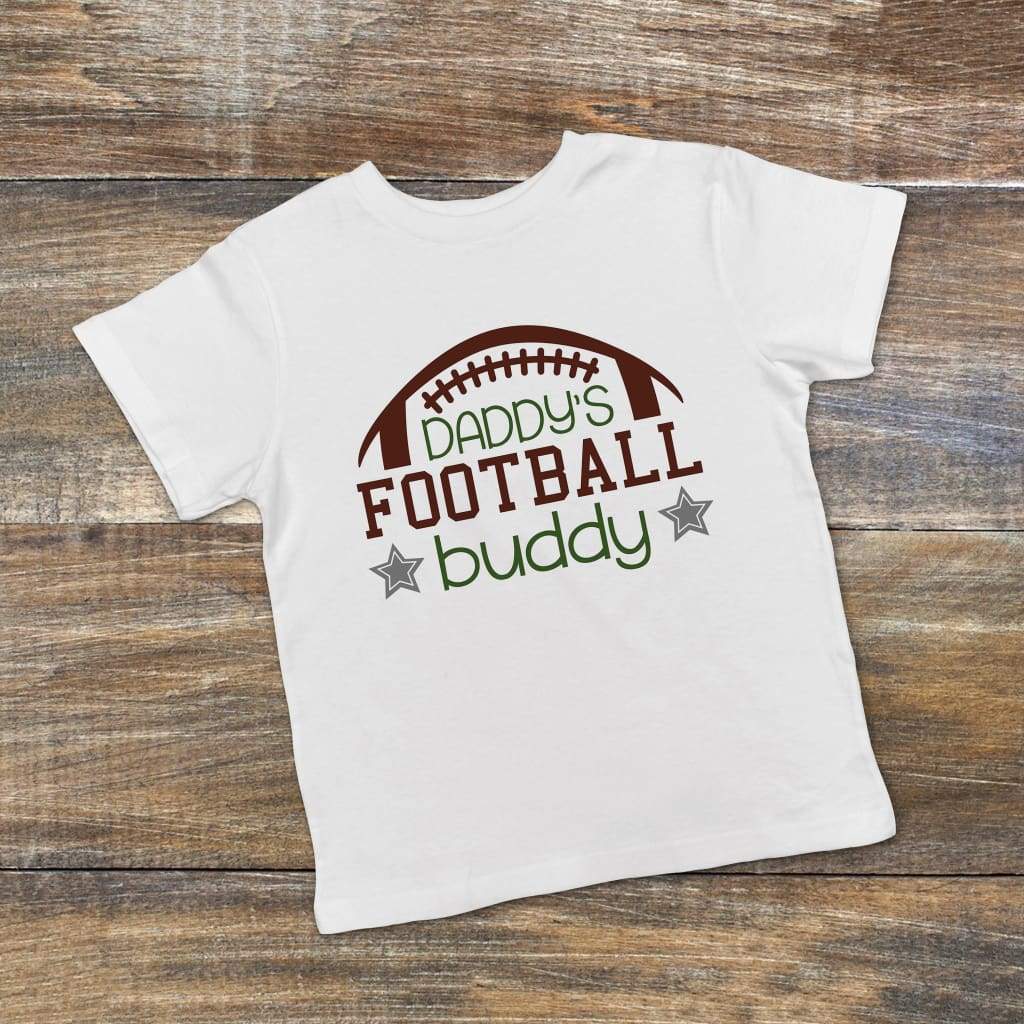 Boys Football Shirt - Toddler Tshirt - Daddy's Football Buddy - Father's Day gift from son