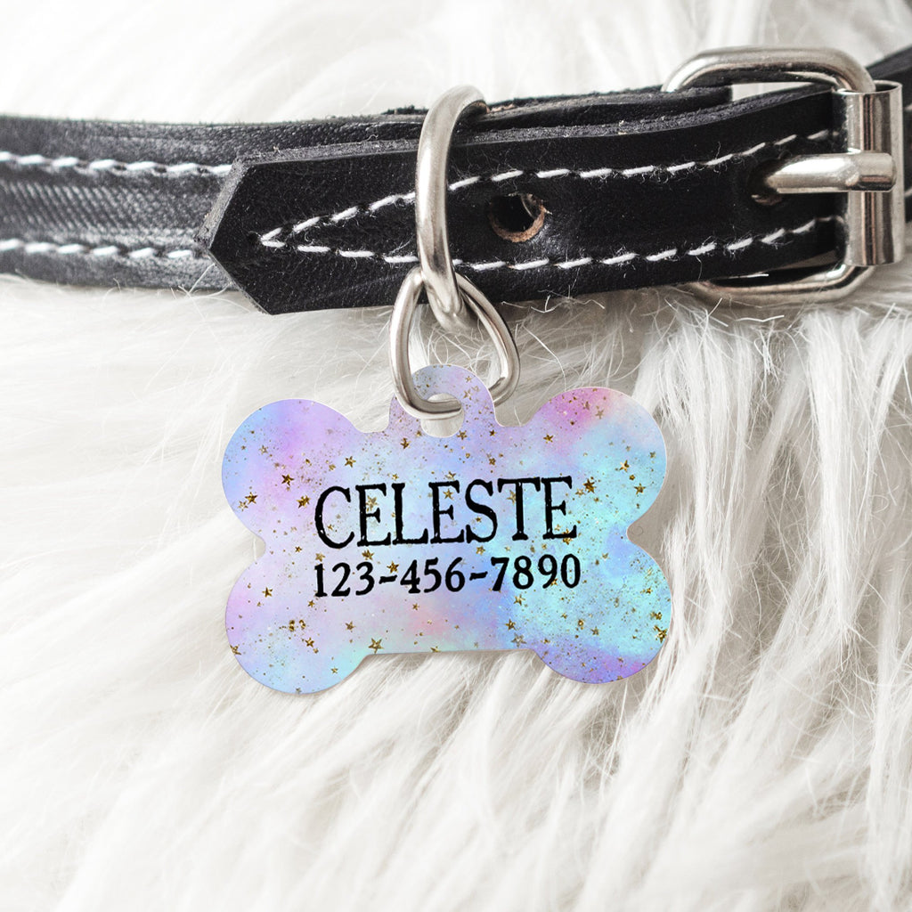 Celestial Dog Name Tag - Custom name tag for dog