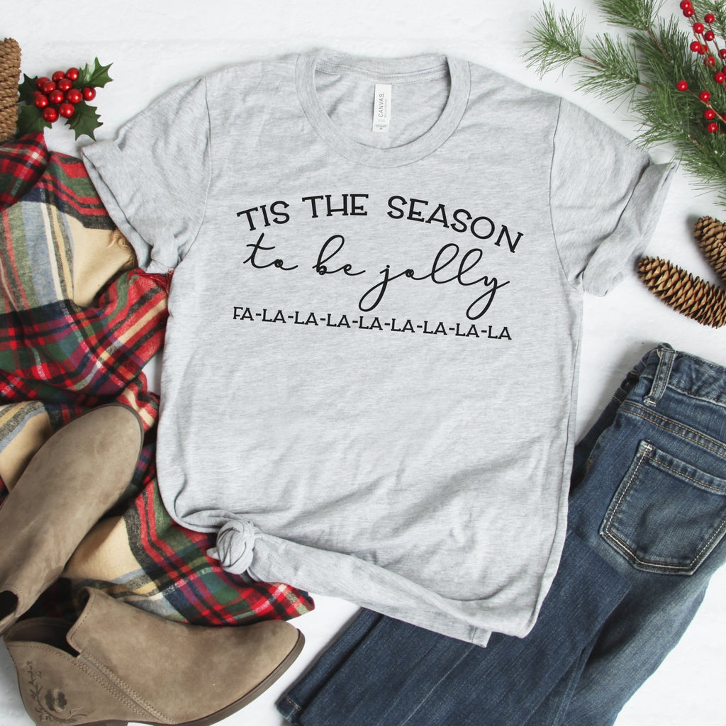 Christmas Shirts - Graphic T-shirt Tis the Season to Be Jolly