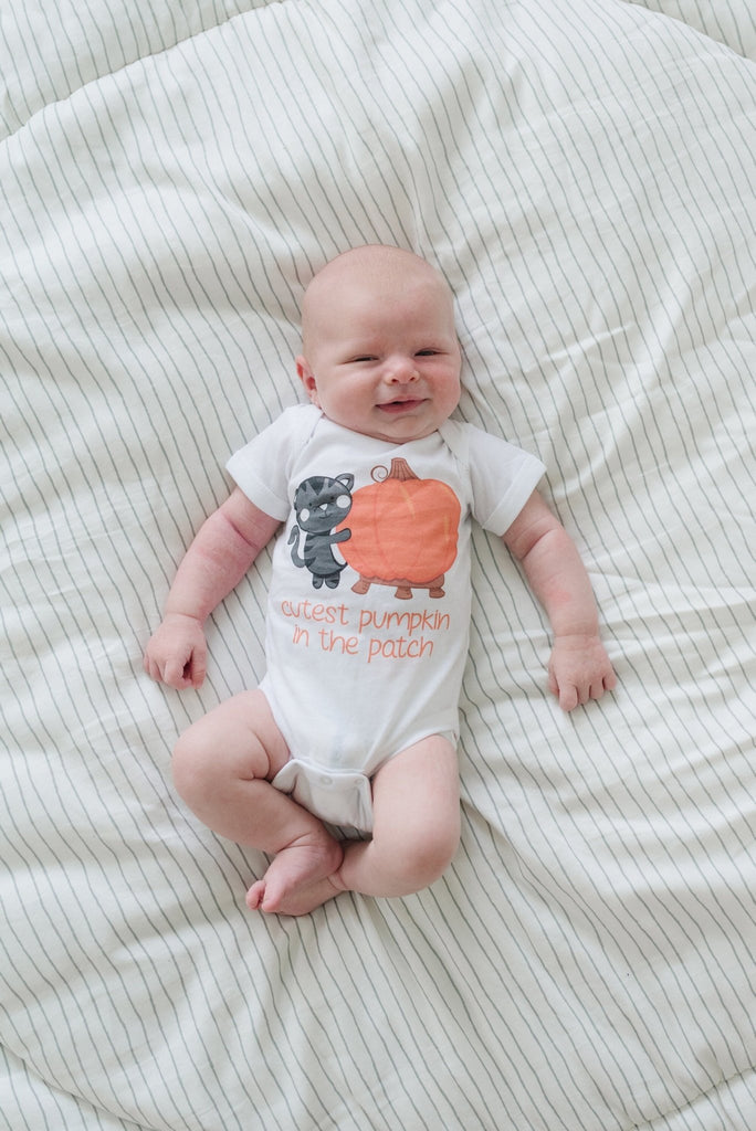 Fall Baby Outfit - Pumpkin Baby Bodysuit - Baby Shower Gift