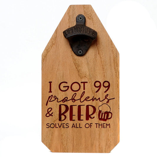 Funny Beer Sign, Wood garage sign, beer lover gifts for him, man cave sign, beer opener, bottle opener, funny garage signs, fathers day gift