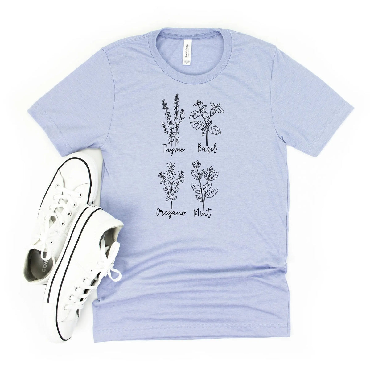 Garden Tee, Herb Tshirt, Gardening Tshirt, Plant Lover Gift, Botanical Shirt, Gift for Gardner
