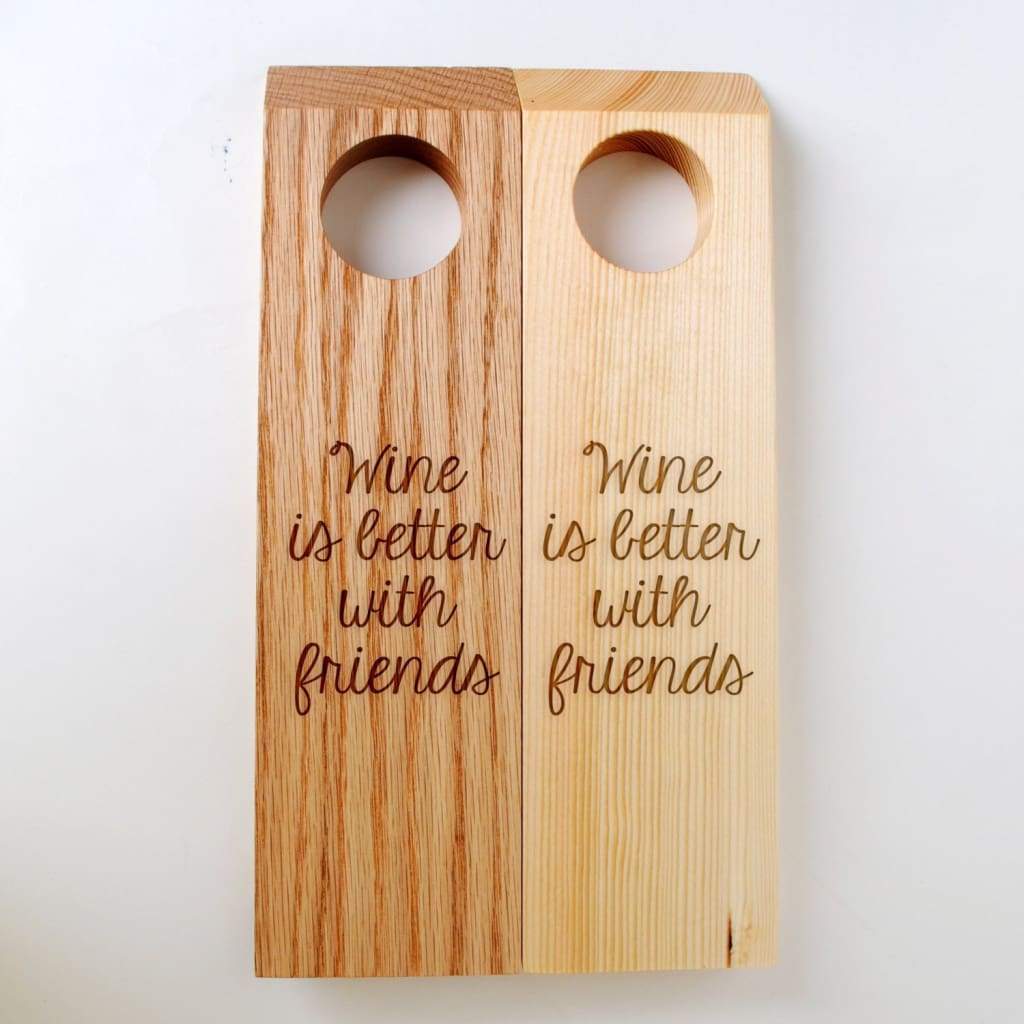 Gravity Defying Wood Wine Bottle Balancer - Girlfriend Gift