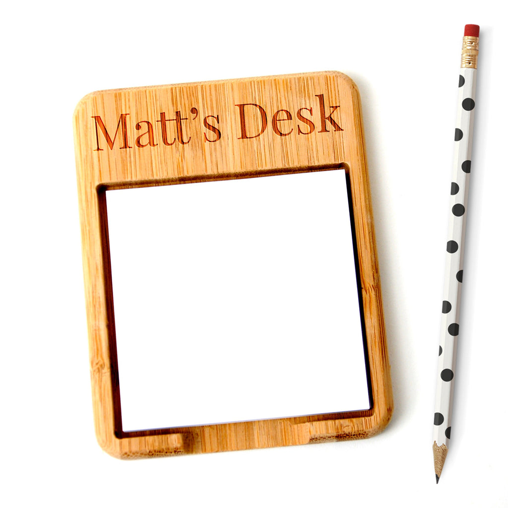 Personalized Note Holder - Office Gift under 15 - stocking stuffer - Co-worker desk gift