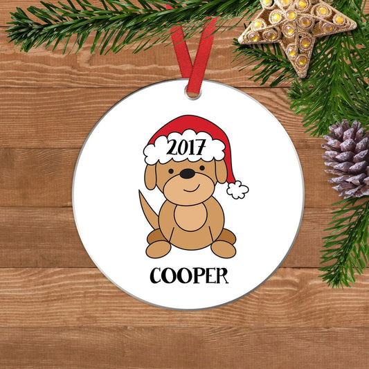 Dog Christmas Ornament, dog ornament personalized, custom dog ornament, personalized dog ornament, dog lover gift, 2022 ornament