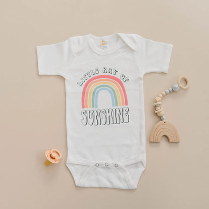 Baby Bodysuit, Ray of Sunshine Baby Outfit, Rainbow Baby Clothes, New Baby Gift, Baby Shower Gift, boho baby romper