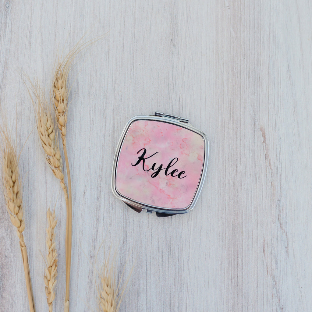 Personalized Gift for Her, bridesmaid gifts, Personalized Compact Mirror, cosmetic gifts for her under 20, personalized gifts for women