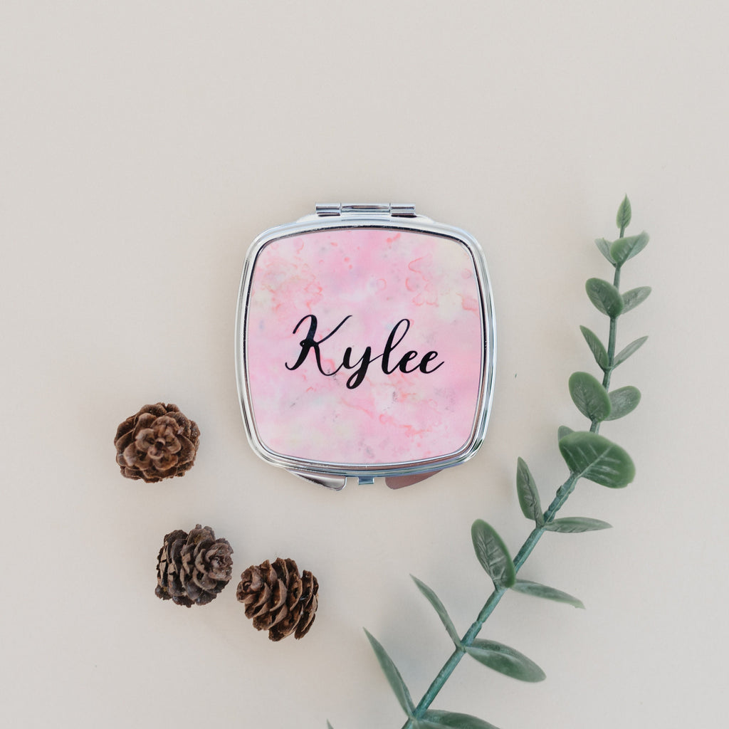 Personalized Gift for Her, bridesmaid gifts, Personalized Compact Mirror, cosmetic gifts for her under 20, personalized gifts for women