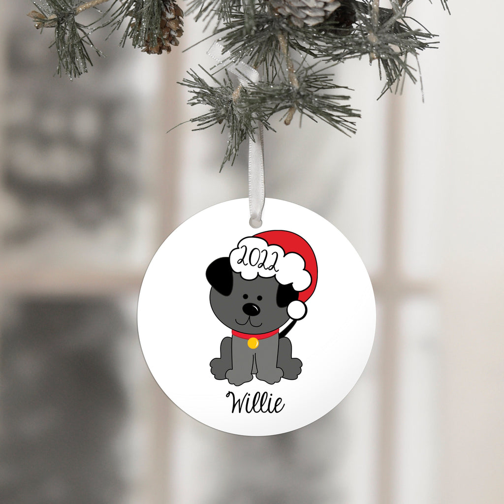 Dog Christmas Ornament, dog ornament personalized, custom dog ornament, personalized dog ornament, dog lover gift, 2022 ornament
