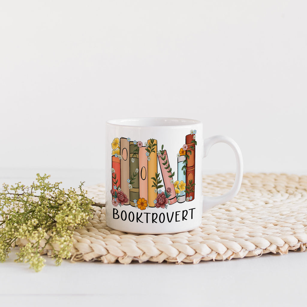 Booktrovert Coffee Mug Reading Themed Mug bibliophile gifts book worm gifts book lover gift idea book club gift for book reader