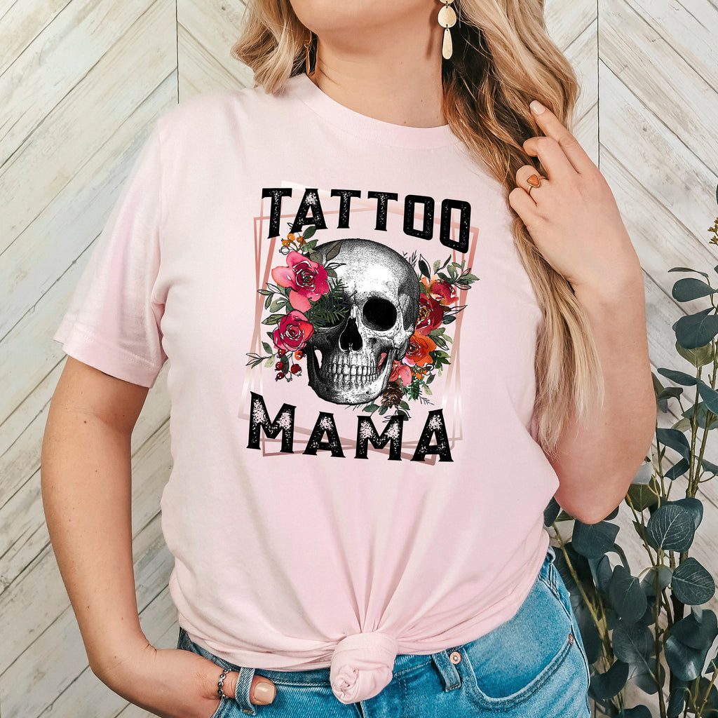 Tattoo Mama Shirt | Tattoo Tees |Tattoo Addict Shirt | Gift For Her | Tattoo Lover T-Shirt | Retro Tattoo Shirts | Old School Tattoo Shirts