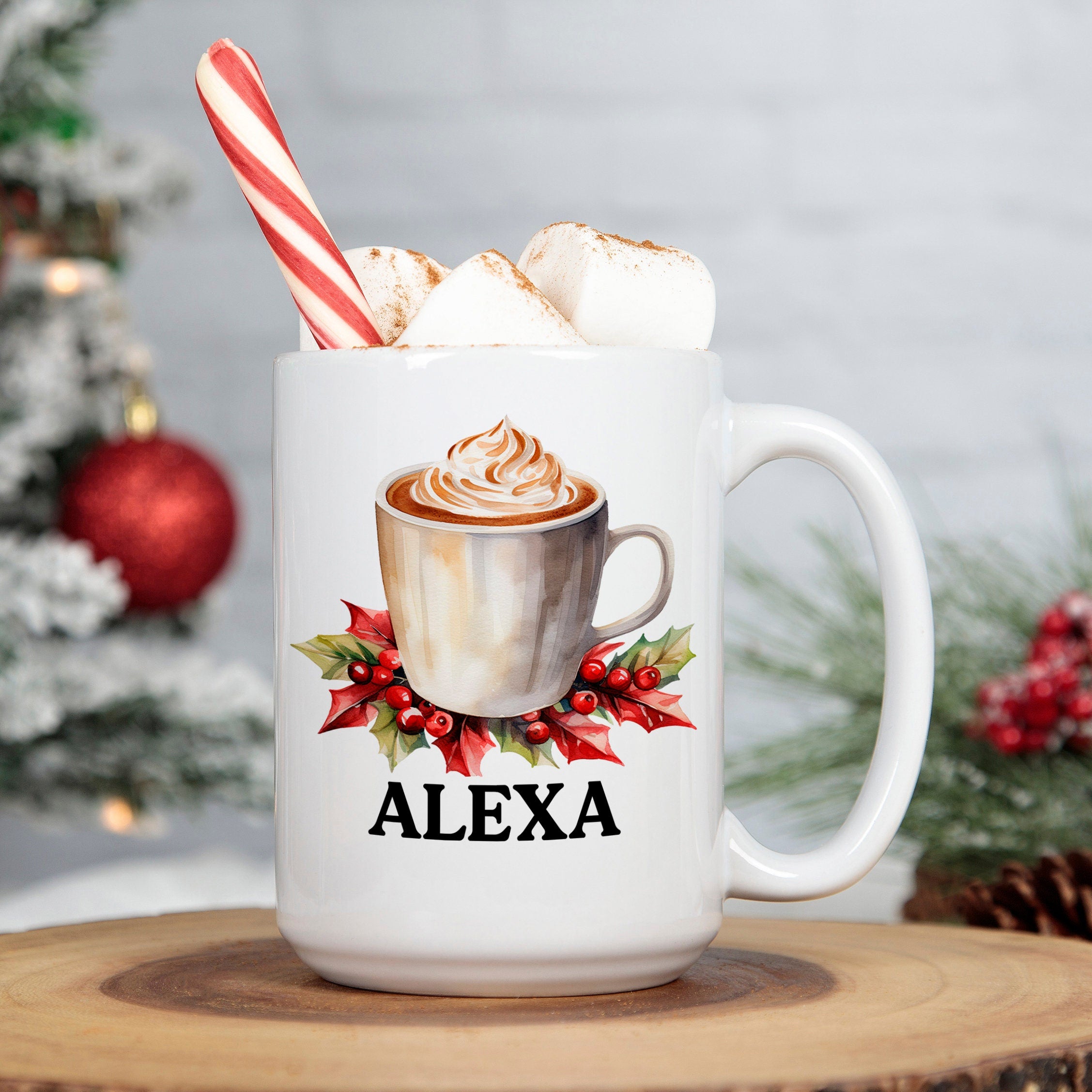 Kid's Christmas Hot Chocolate - Kid Personalized Hot Chocolate Mug