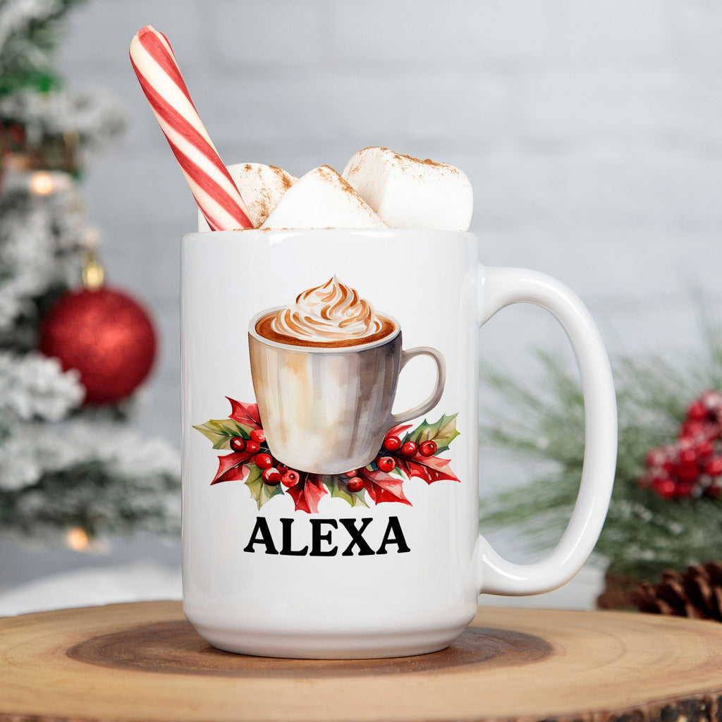 Hot Chocolate Mug - Personalized christmas mugs for children - Hot Cocoa Mug Gift - Personalized Kids Gift - Secret Santa Gifts for Kids