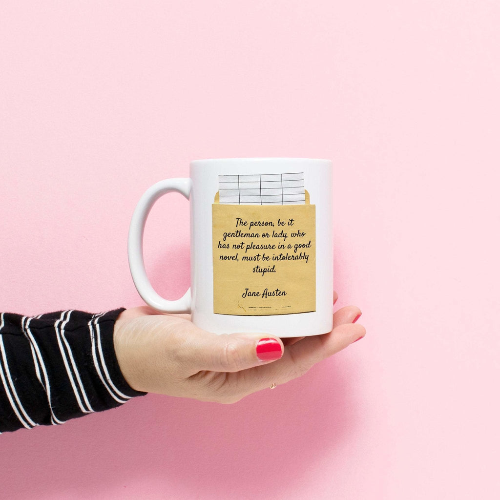 Jane Austen Coffee Mug, book lover gift, Jane Austen Gift, Mother's Day gift for mom