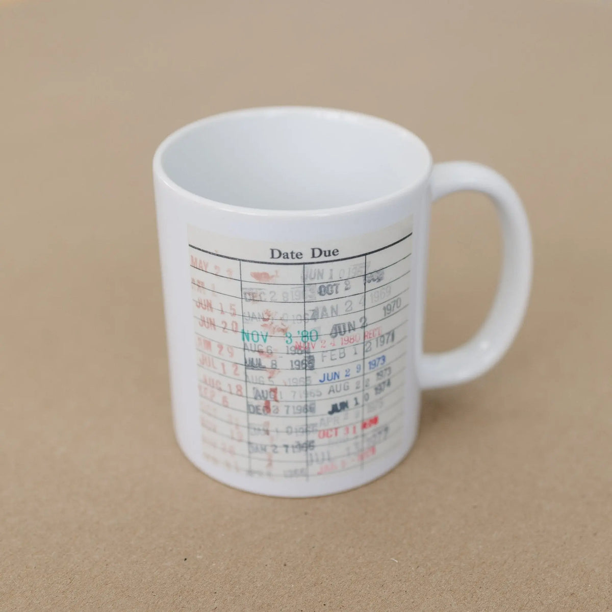 Library Card Coffee Mug - Book Club Gift - Coffee Tea Cup Christmas Gifts for Readers