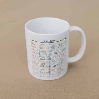 Library Card Coffee Mug - Book Club Gift - Coffee Tea Cup Christmas Gifts for Readers