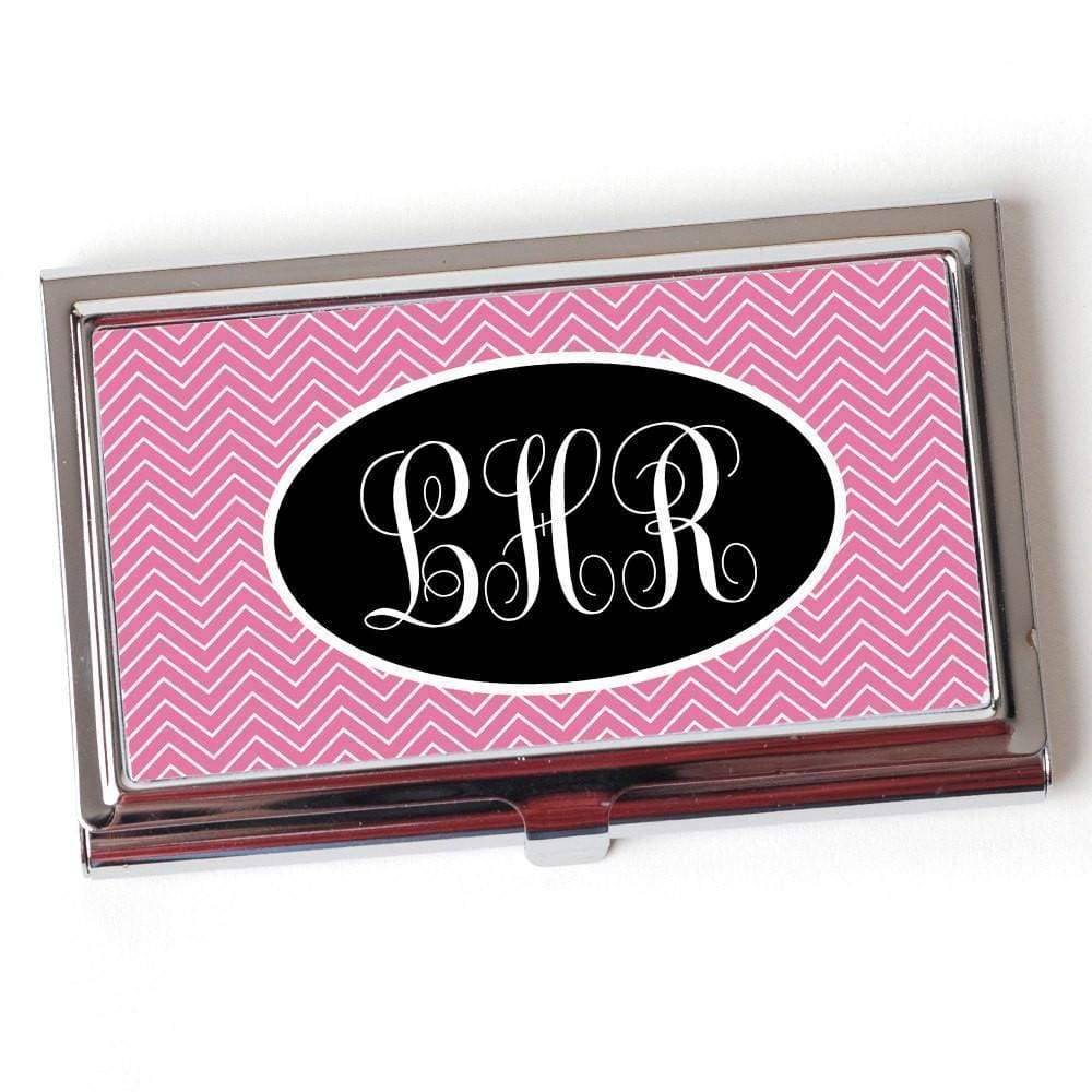 Personalized Business Card Case Pink Glitter Business Card Holder Metal  Credit Card Holder Customized Gift for Women Her Staff Gifts E110 
