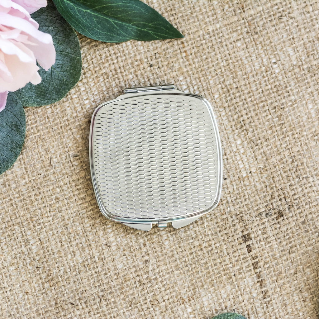 Mother of the Bride Gift from Daughter, Bridal Compact Mirror, mother of the groom gift from bride, Wedding Day Pocket Makeup Mirror