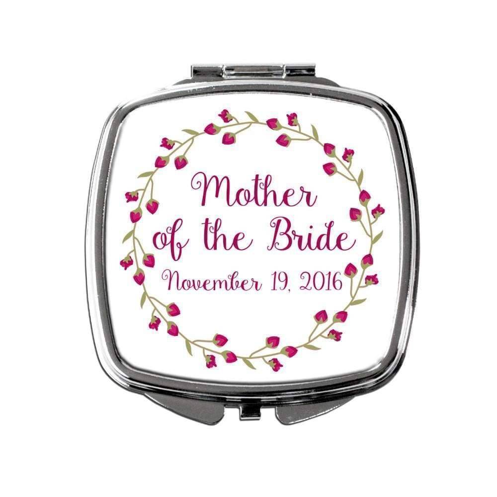 Mother of the Bride Gift - Mother of the Bride Compact Mirror - Wedding Compact Makeup Mirror