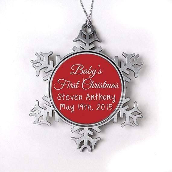 Personalized Baby's 1st Christmas Ornament - New Baby Gift