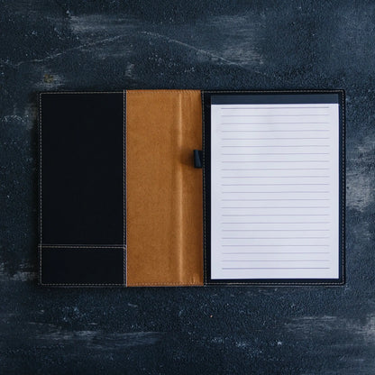 Personalized Notepad, Teacher Gift, Personalized Paper Holder, Portfolio Note Pad Holder