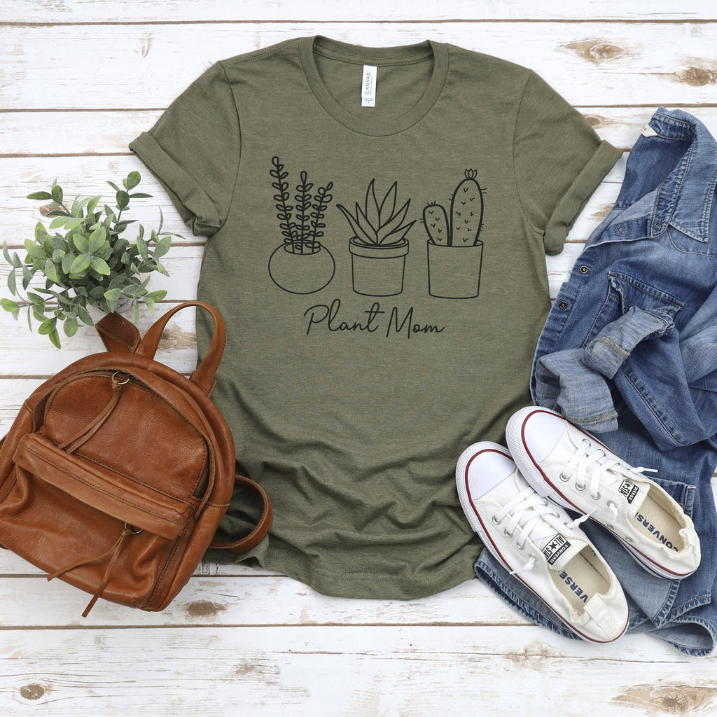 Plant Mom Tshirt, Plant Lady shirt, plant shirt, house plant lover, birthday gift for her, plant lover shirt, plant t-shirt