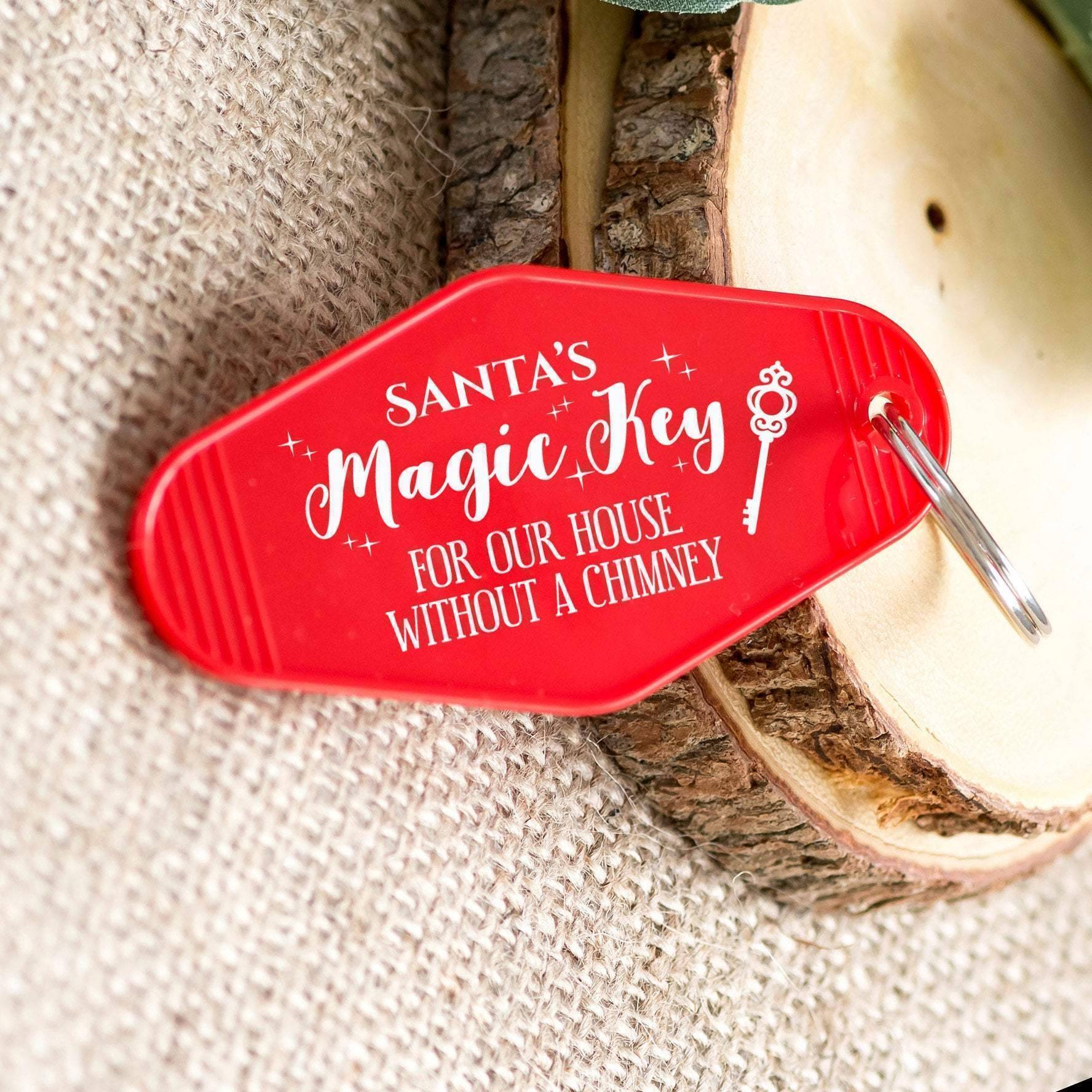 Santa's magic key, Key for Santa Key Ring, Vintage Motel Key Chain, No –  Joyful Moose
