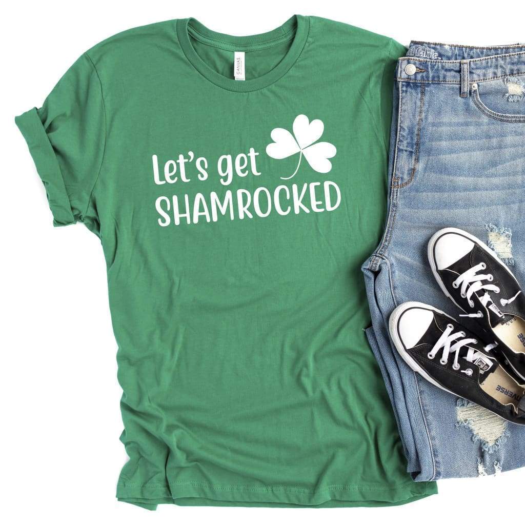 Shamrock Shirt - Let's Get Shamrocked St Patricks Day Tee
