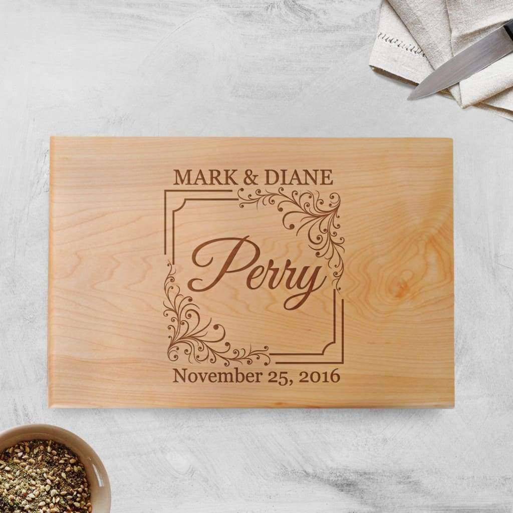Wedding Gift - Wood Cutting Board Walnut or Maple - Wedding Gift Ideas